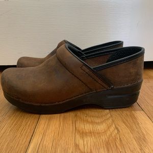 Dansko Brown Leather Clogs